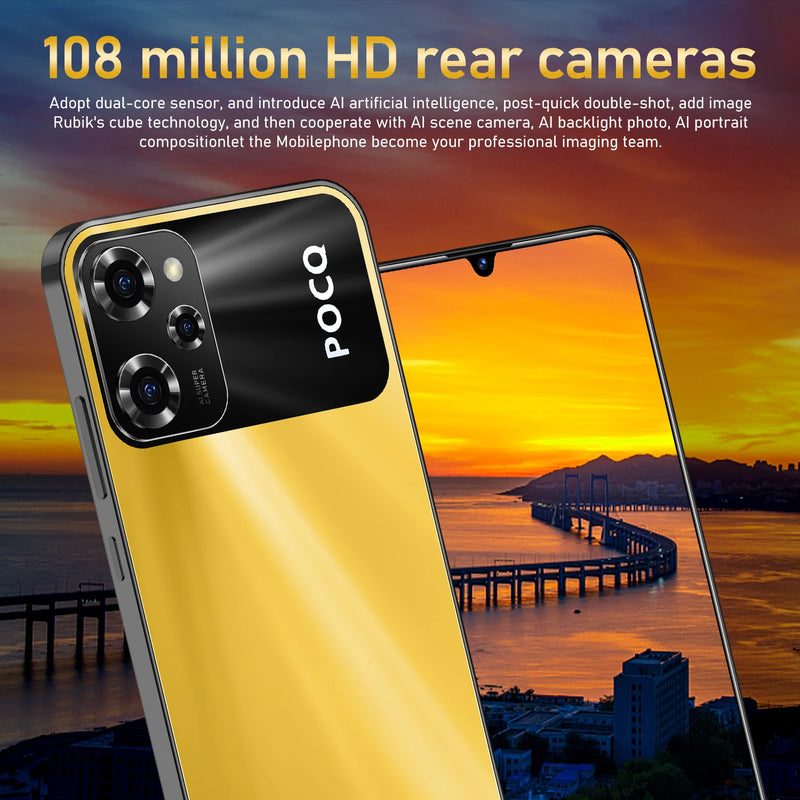 POCO Smartphone X5 Pro Smartphone 7.3 inch Full Screen 4G/5G Cell Phone 16TB+1TB 6800mAh Mobile Phones 108MP Global Version