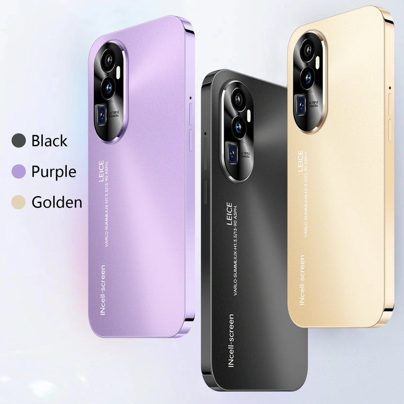 2025 New Reno 10 Pro Smartphone 7.3 inch Full Screen 5G Cell Phone 16TB+1TB 7800mAh Mobile Phones 108MP Global Version Celulares